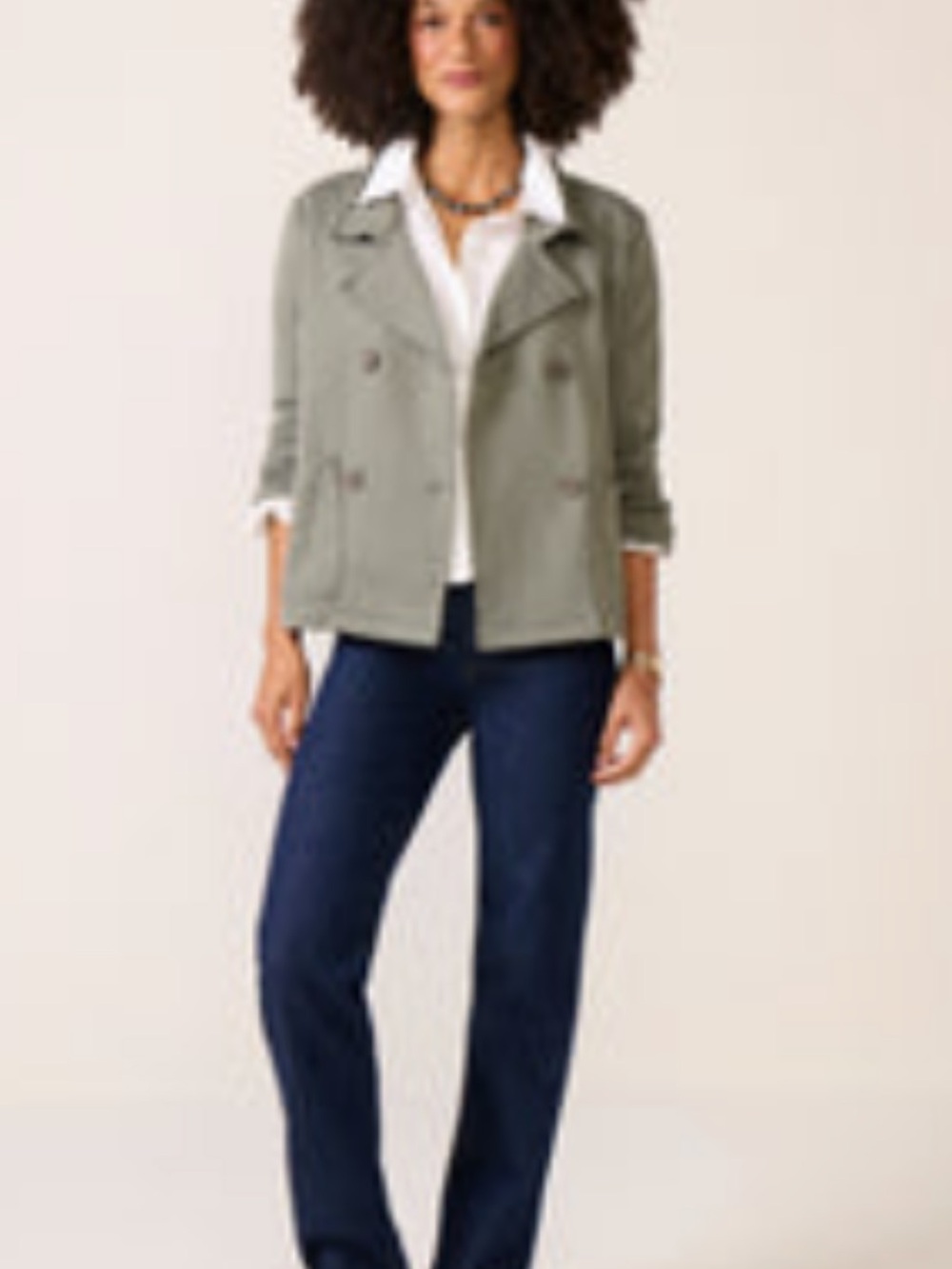 Splendid Olive Green Diane French Terry Blazer size M